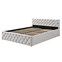 POLSTERBETT mit Stauraum 160x200 cm in Beige - Beige, Holzwerkstoff (160/200cm) - Home Collective