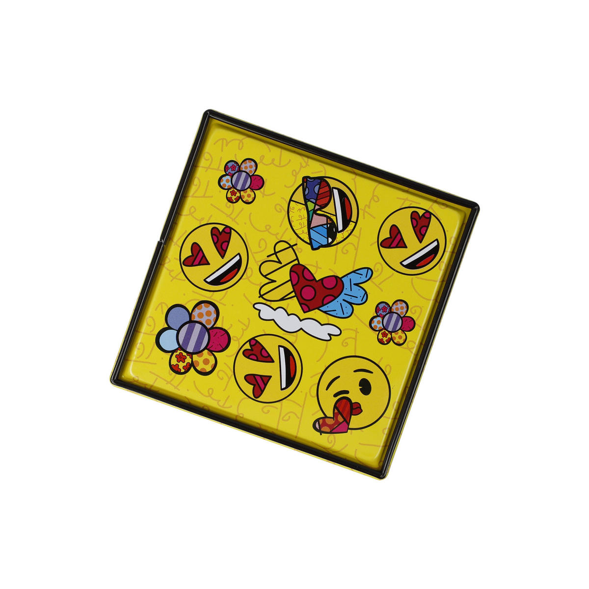 TEEDOSE emoji by BRITTO - Summer Feelings, Metall, Bunt, 600 ml - Multicolor, Metall (7.5/11/7.5cm) - Goebel