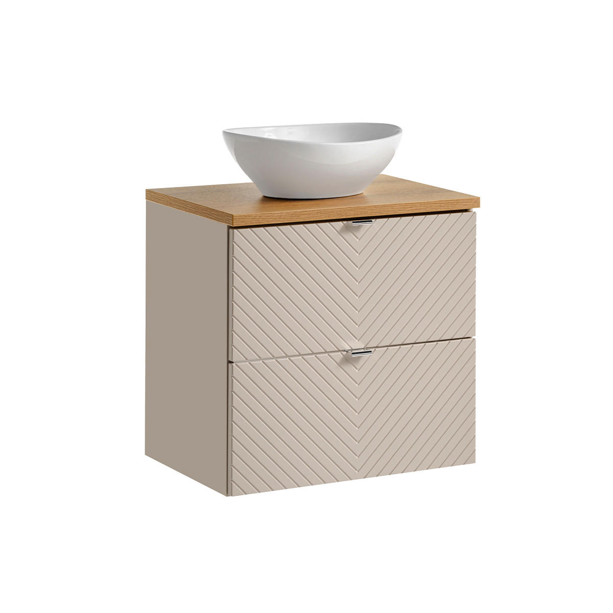 WASCHTISCH 60.4cm Manoa Kaschmir - Beige, Holzwerkstoff (60.4/59/40cm) - Petits-meubles