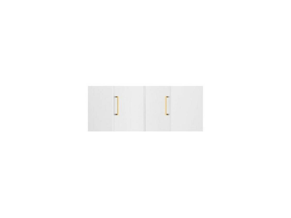 KLEIDERSCHRANK - 115.2 cm x 106.5 cm - holz - weiß Lizandro - Weiß, Holz (115.2/245/106.5cm) - Vente-Unique