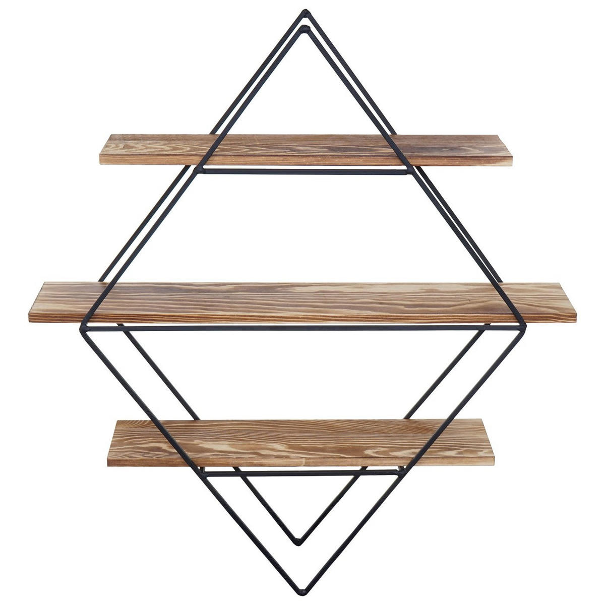 WANDREGAL Braun - Braun, Holz (55/60/12cm) - MCW