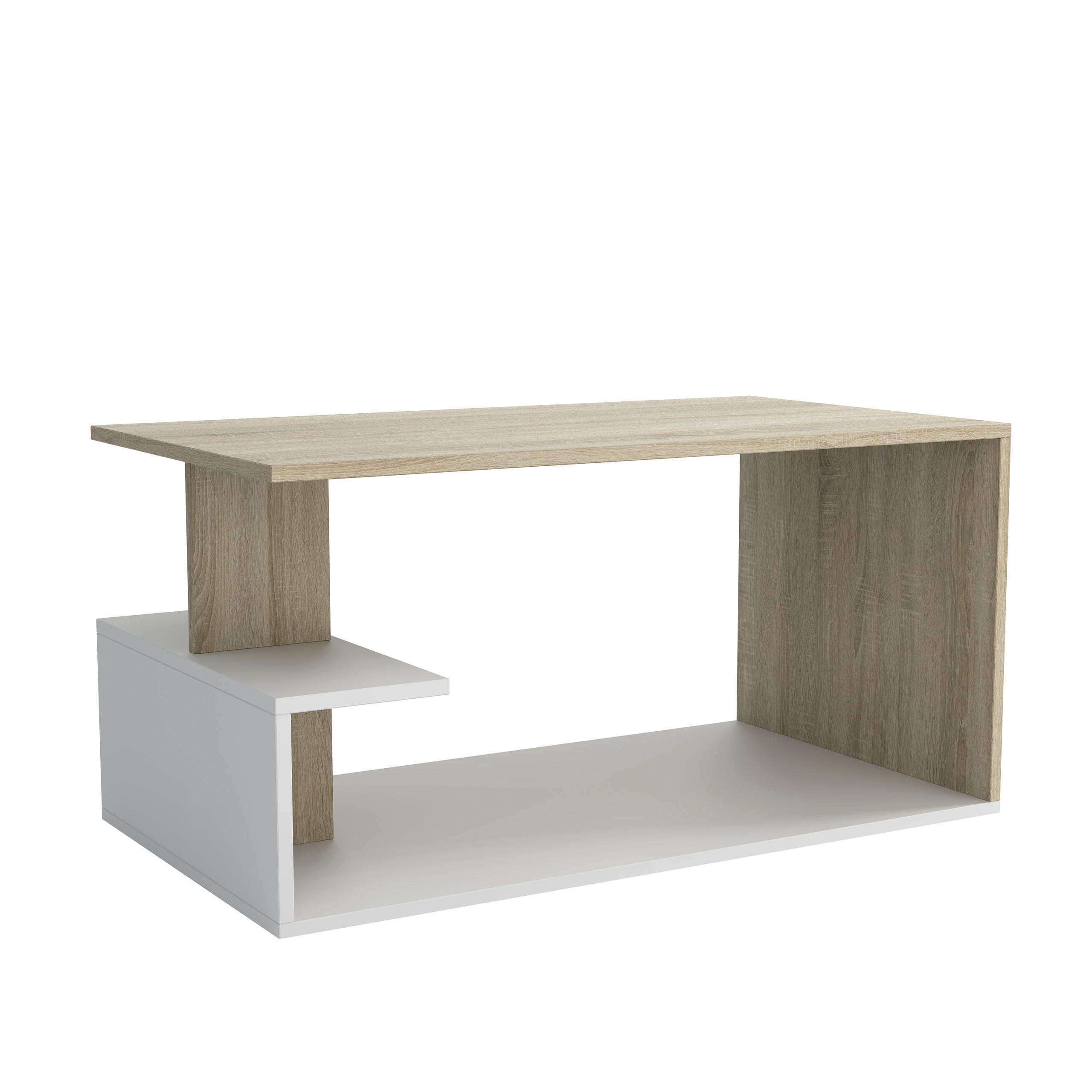 COUCHTISCH RICCARDO 90 cm Sonoma Eiche - Sonoma Eiche, Holzwerkstoff (46/90/50cm) - MASSENO