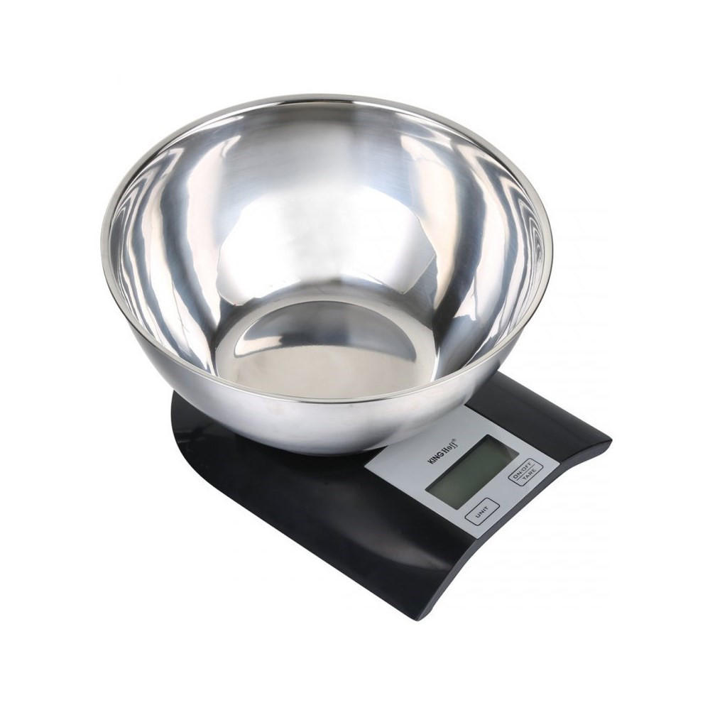 KÜCHENWAAGE Silber 23.5/21.4/12.4 cm KH1828 - Silberfarben, Kunststoff - Kinghoff 
