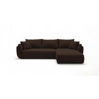 ECKSOFA SYDNEY rechts braun Cord Poso 6 - Schlaffunktion, Bettkasten - Braun, Textil (280/175cm) - Cornero