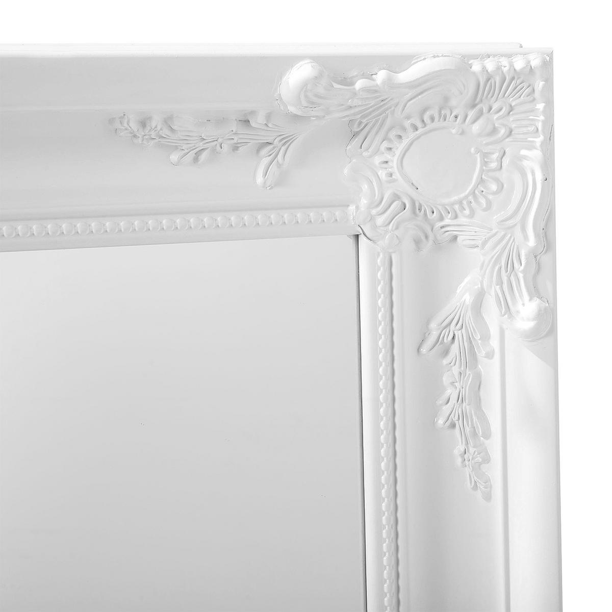 WANDSPIEGEL weiß rechteckig 51/141 cm Vars - Weiß, Kunststoff (51/141/2cm) - Beliani