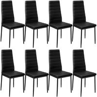 ESSZIMMERSTUHL 8er Set Thomas 41 x 45 x 98 5 cm schwarz - Schwarz, Textil (48/98.5/45cm) - tectake