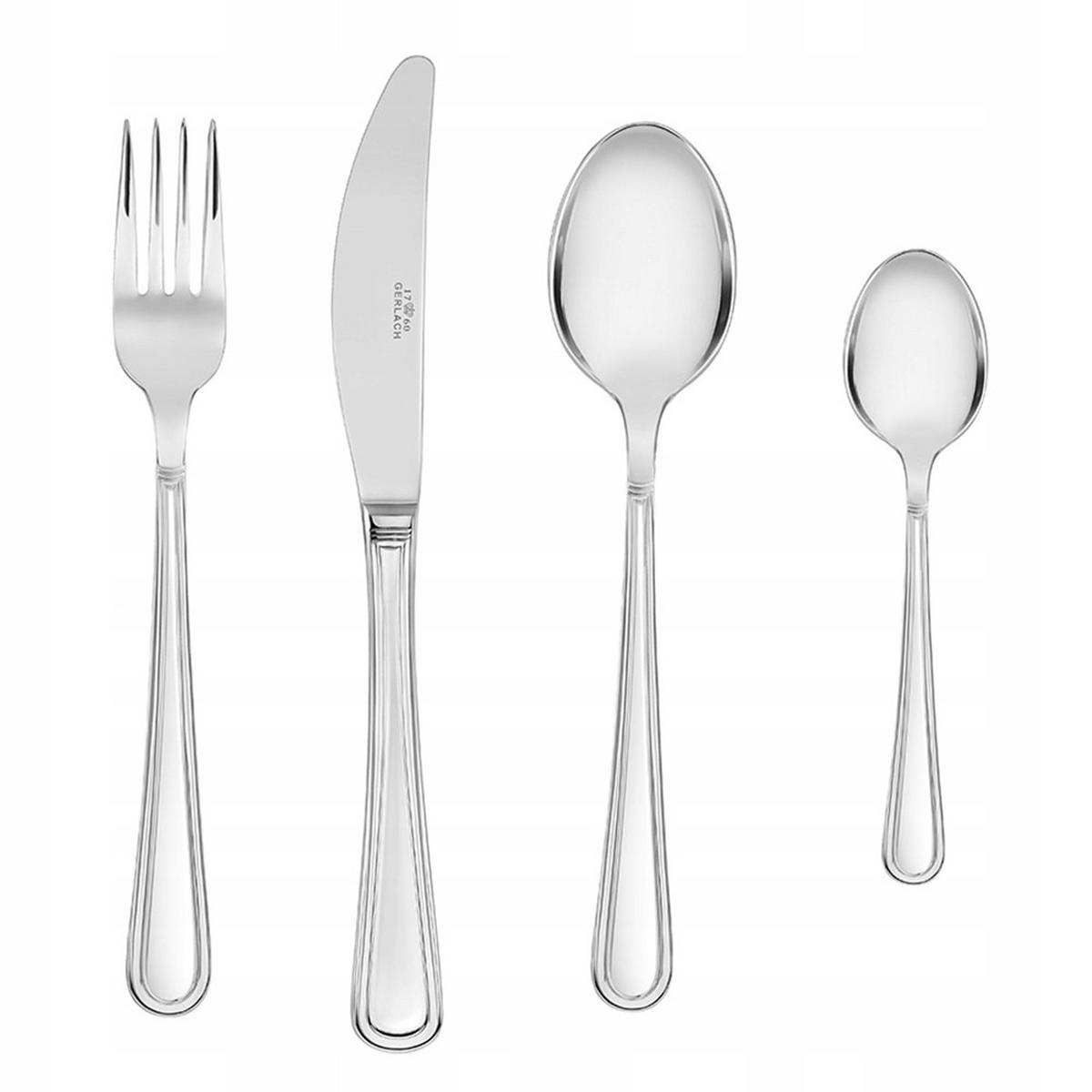 BESTECKSET Antica Silber 49.5/12/37 cm Metall - Silberfarben, Metall - Mondex