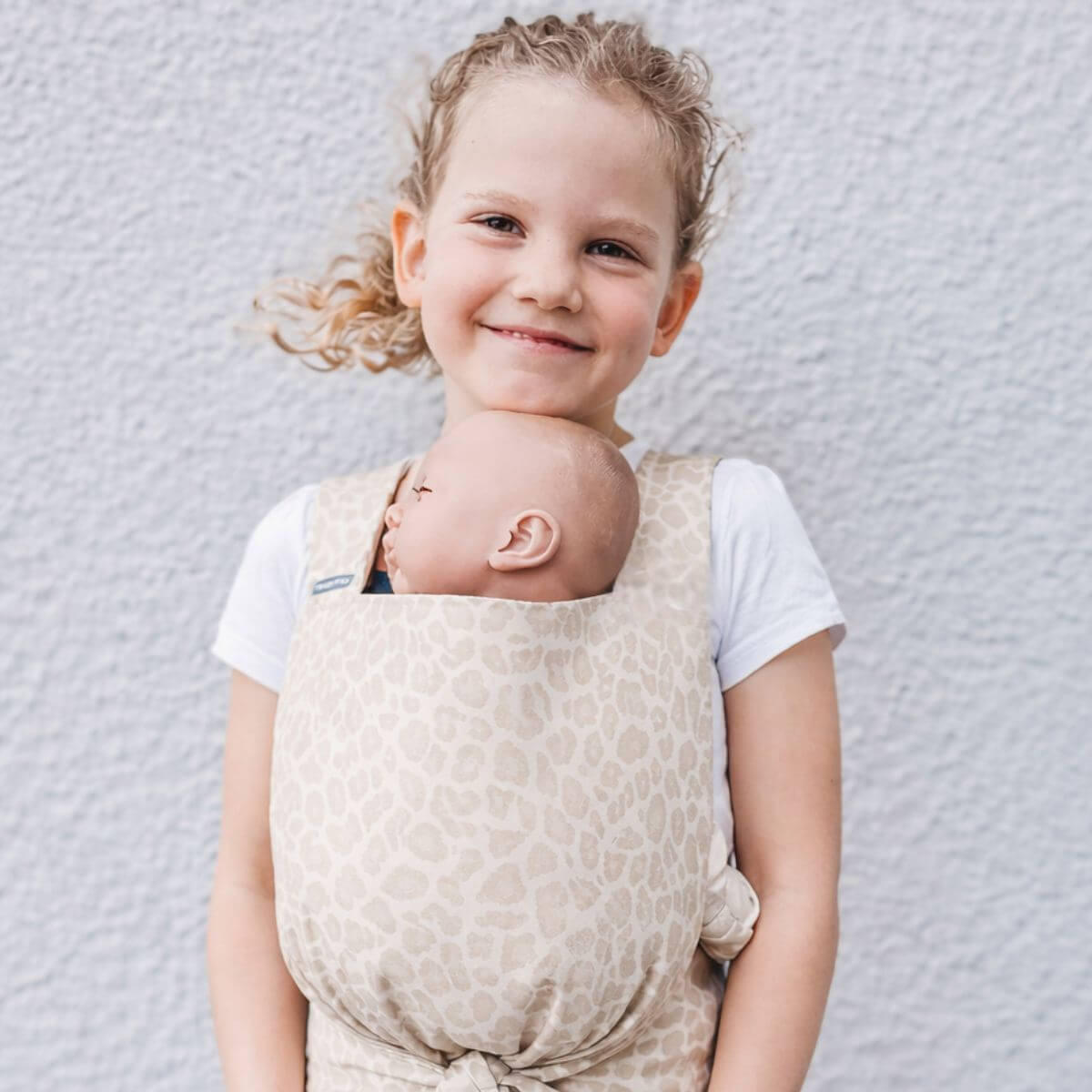 PUPPENZUBEHÖR Puppentrage - Creme, Textil (25/0.1/35cm) - Hoppediz