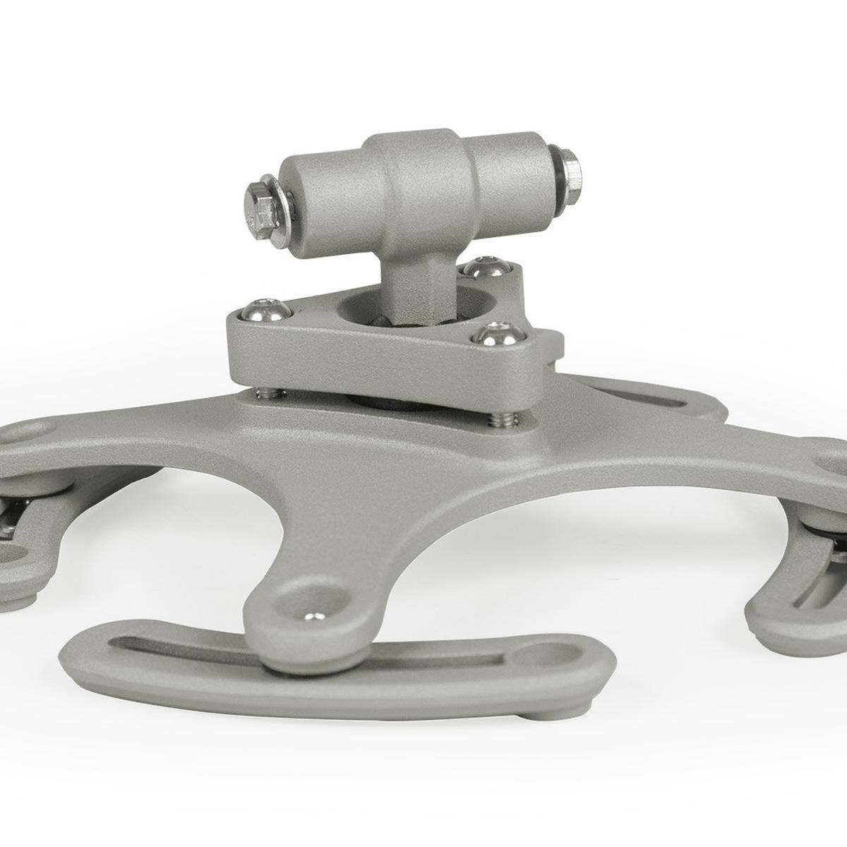 BEAMER-DECKENHALTERUNG Universal, Lochabstände 120 - 235 mm,grau - Grau, Metall (12/0.2/23.5cm) - tectake