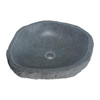 WASCHBECKEN - Stein - Grau - WATU - Grau, Stein (50/15/45cm) - Vente-Unique