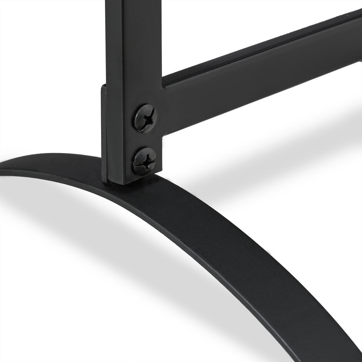 KAMINBESTECK - Schwarz, Metall (21/73/21cm) - Relaxdays