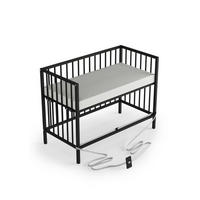 BEISTELLBETT Matratze SleepPlus Rollen & Umbauseite BLACK EDITION Dreamy 4in1 - Schwarz, Holz (120/90/60cm) - Sämann – make a difference.