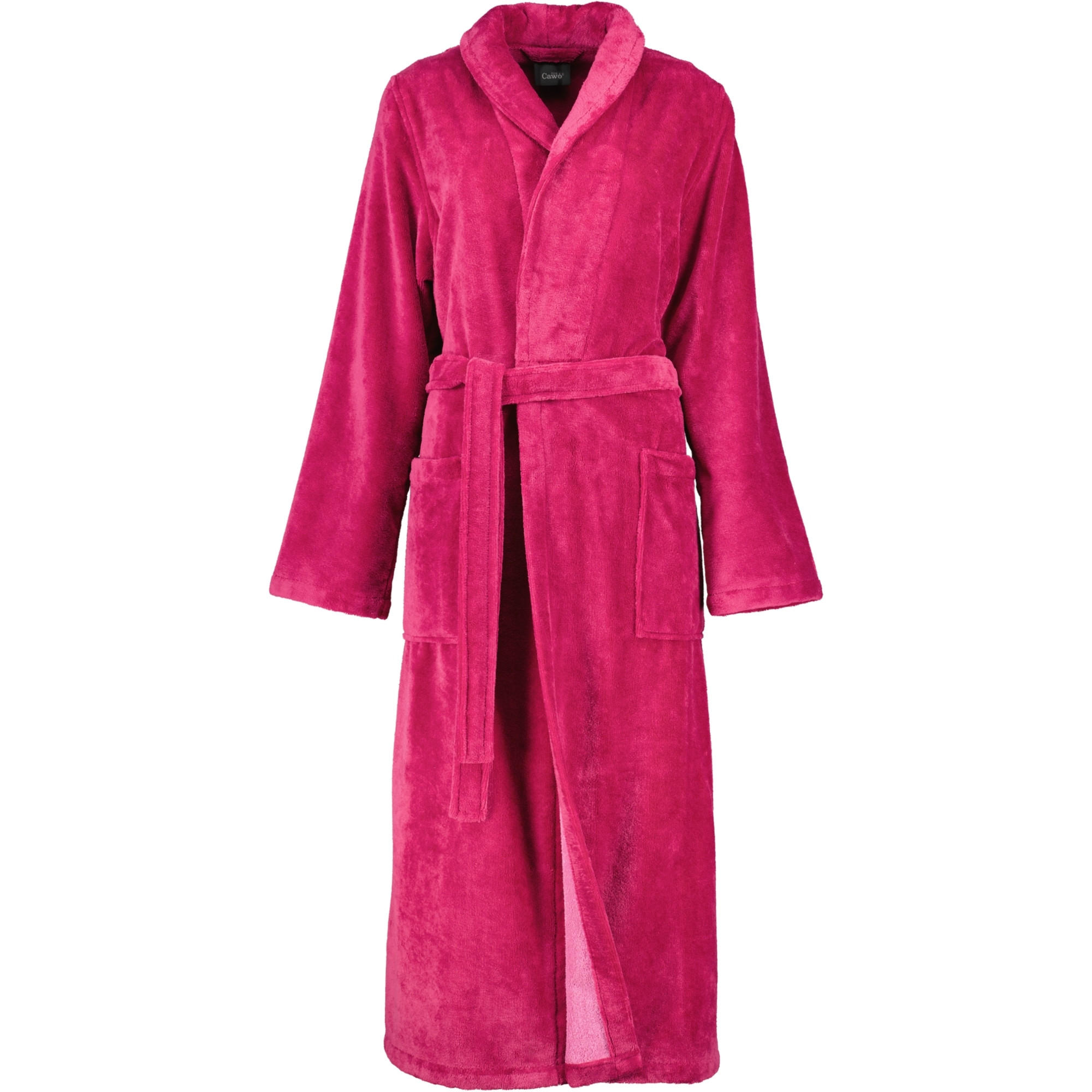 BADEMANTEL DAMEN SCHALKRAGEN 806 BEERE - 22 - Rosa, Textil (Mnull) - Cawoe