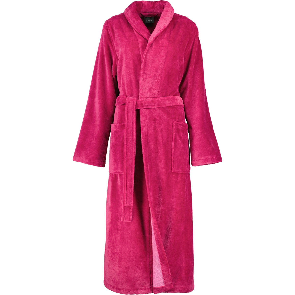 BADEMANTEL DAMEN SCHALKRAGEN 806 BEERE - 22 - Rosa, Textil (XLnull) - Cawoe