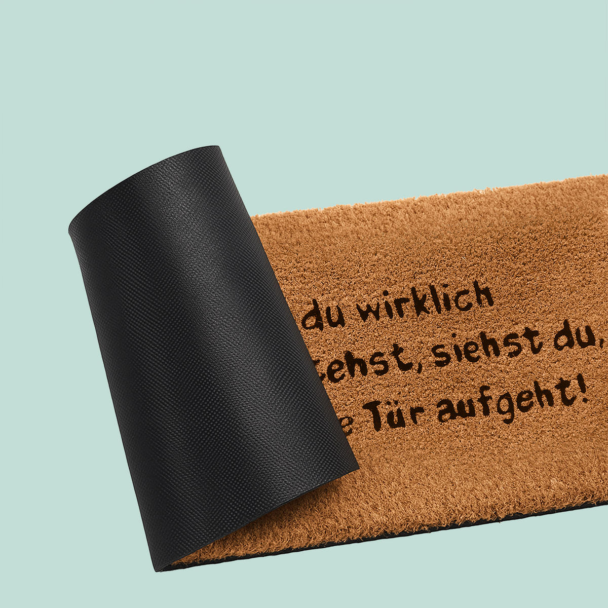 ROHOŽ - svetlohnedá, textil/plast (60/40cm) - Relaxdays