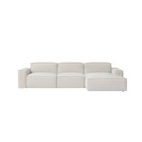 ECKSOFA Cursal L-Form, Stoff Poso, Beige, Rechts - Beige, Holz (284/166cm) - Kaiser Möbel