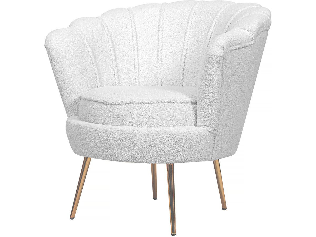 SESSEL Floria Weiß - Weiß, Textil/Metall (75/77.5/68cm) - Habitat Garten