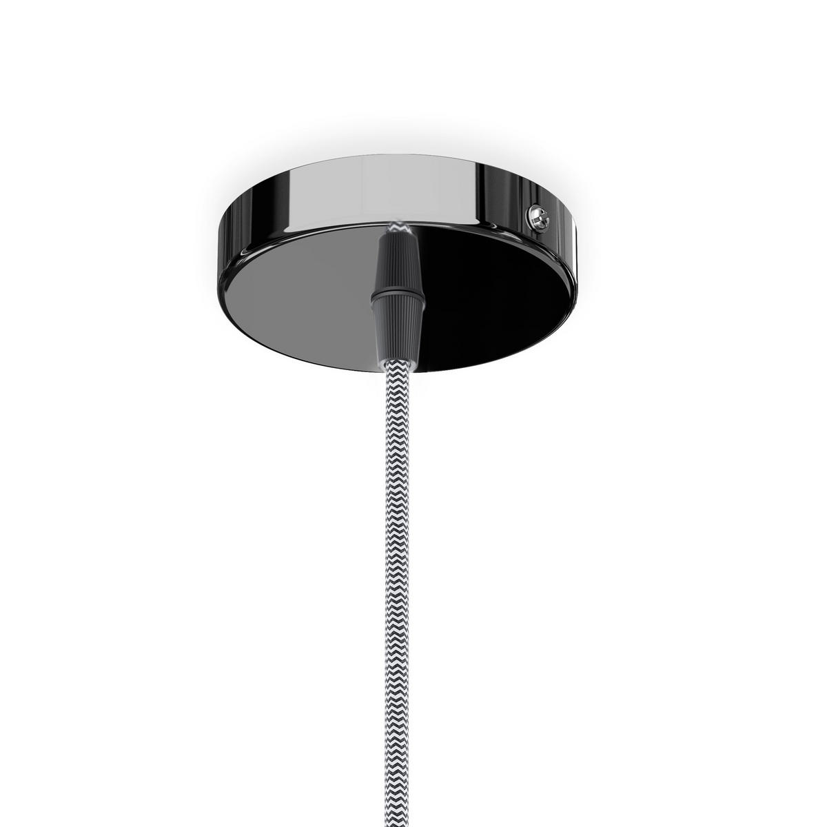 PENDELLEUCHTE ELISA weiss/schwarz 15 W - Weiß, Metall (10/10/2cm) - Rendl