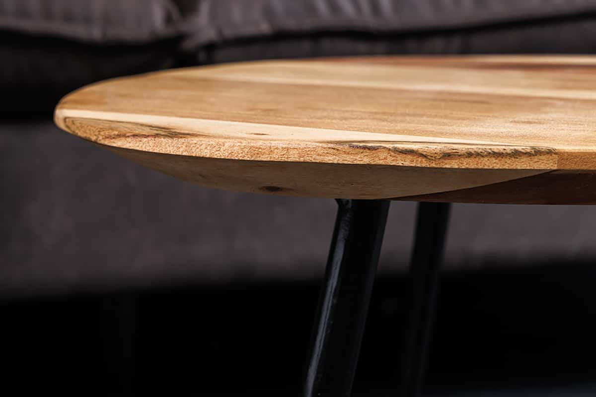 COUCHTISCH BEAUTY BY NATURE Akazie quadratisch Natur 60cm - Braun, Holz/Metall (60/60/36cm) - riess-ambiente