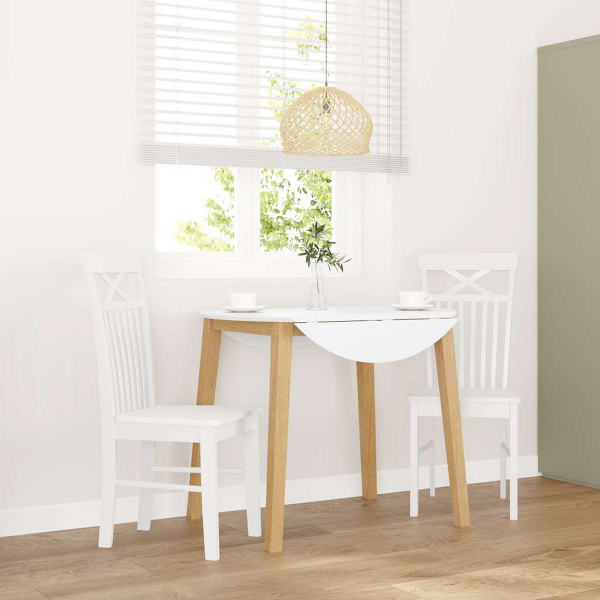 STUHL-SET 2 Stk Korngrafenbach 42.5/94/53.5 cm - Weiß, Holz (42.5/94/53.5cm) - ZMH