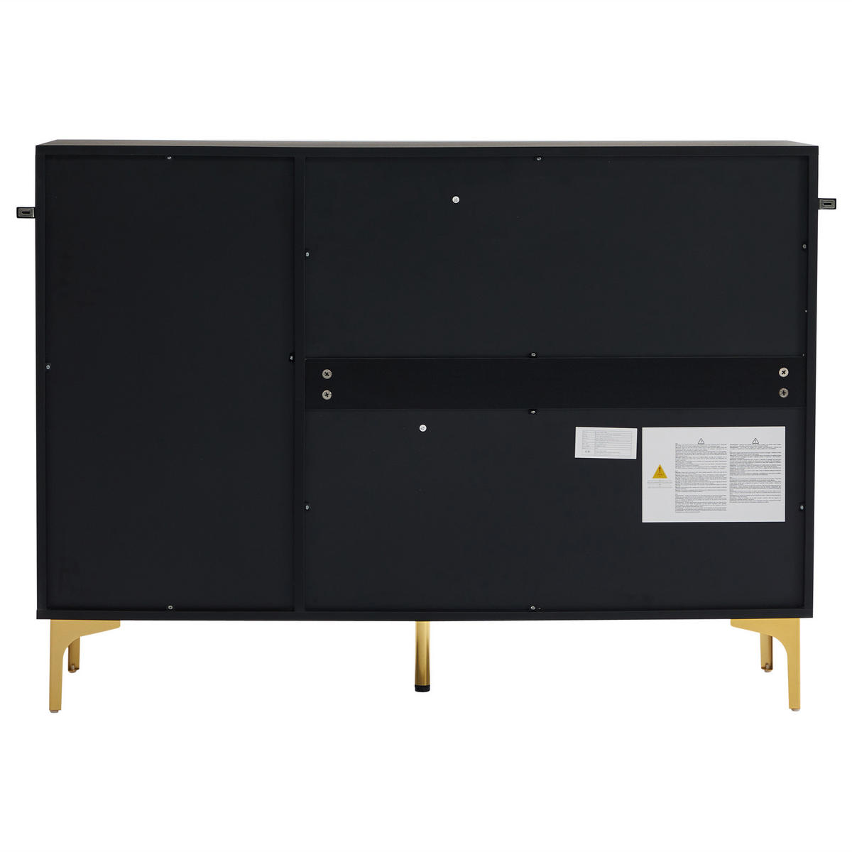SIDEBOARD Black 120/40/88 CM - Schwarz, Holz (40/88/120cm) - Urban Meuble