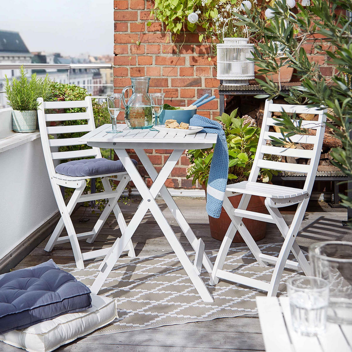 IN-/OUTDOORTEPPICH Colour Clash - Beige, Kunststoff (90/150cm) - Butlers