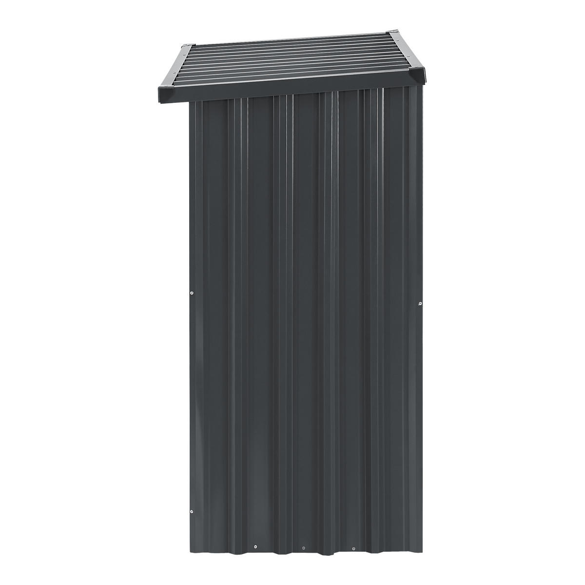 BRENNHOLZUNTERSTAND Kalmar - Anthrazit, Metall (156/152/80cm) - casa.pro