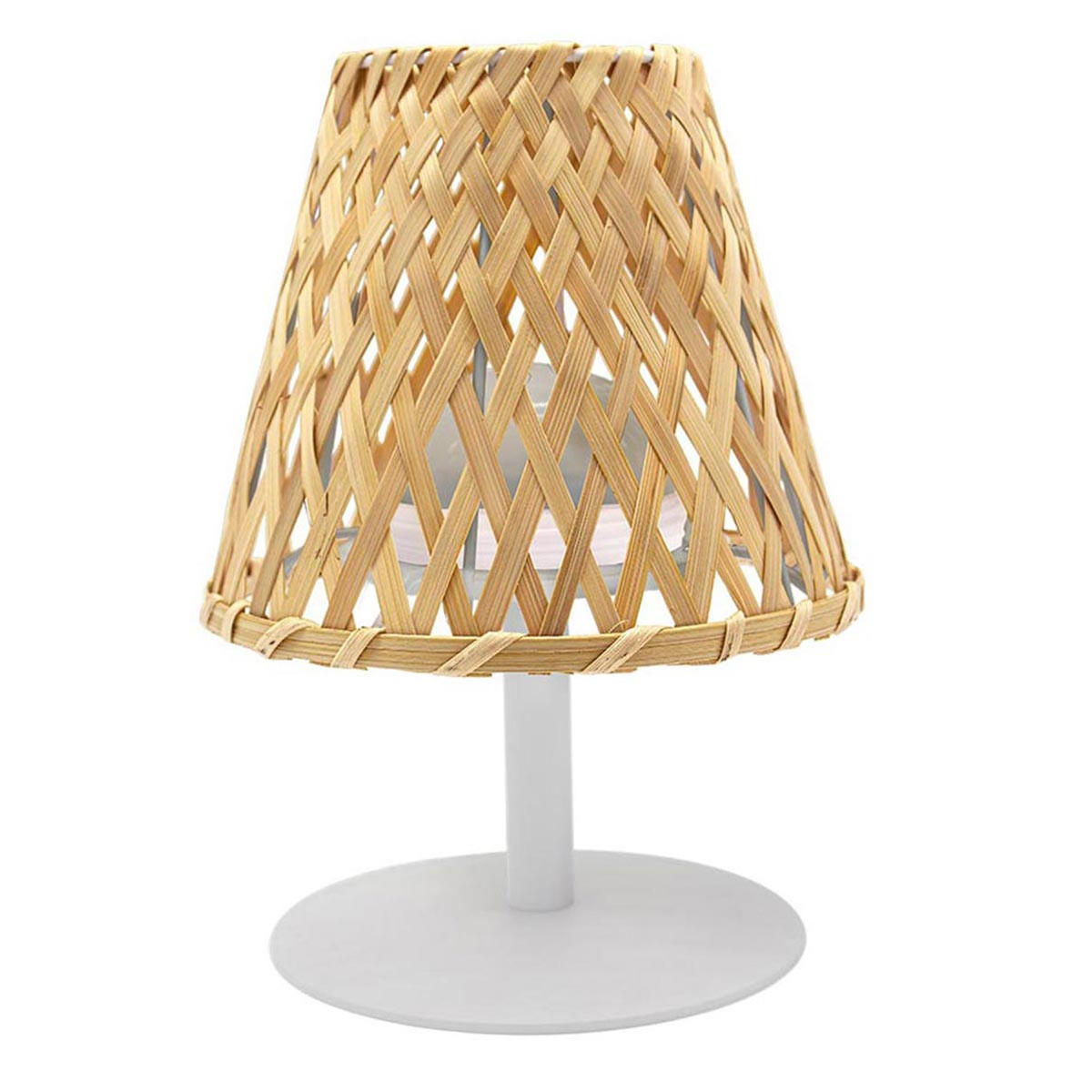 LED-TISCHLAMPE IBIZA beige - Beige, Holz (19/19/26cm) - Lumisky