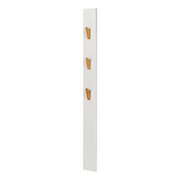 GARDEROBENPANEEL - Weiß, Holzwerkstoff (15/160/8cm) - home24