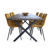 TISCHGRUPPE Gelb - Gelb, Holzwerkstoff (95/76/200cm) - ebuy24