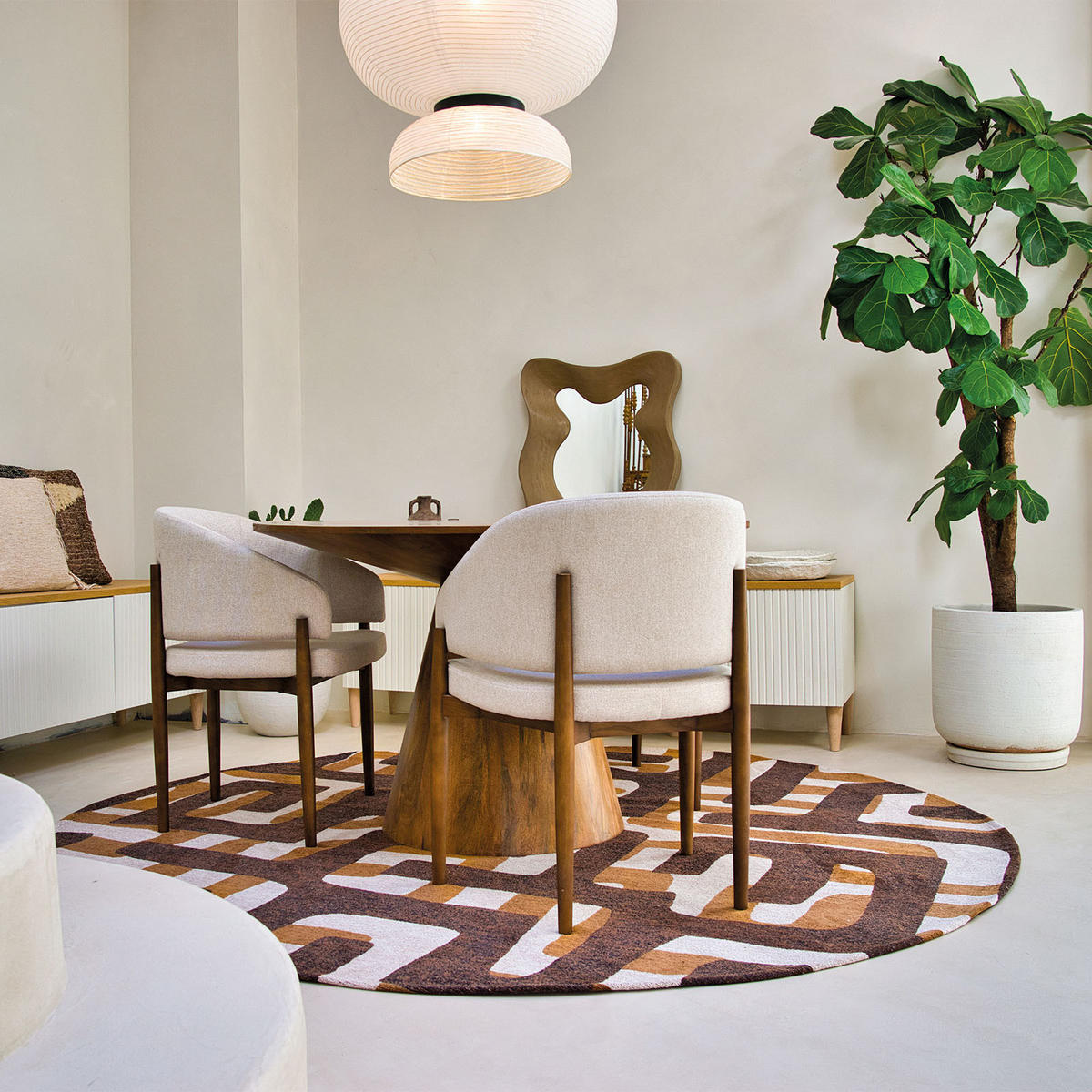 TEPPICH Flachgewebe BUFFALO Braun 200 x 280 cm - Braun, Textil (200/280cm) - Novatrend