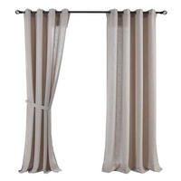 VORHANG 2ER SET »Essen« HxB 245x145 cm Sand - Sandfarben, Textil (145/245cm) - Gardinenbox