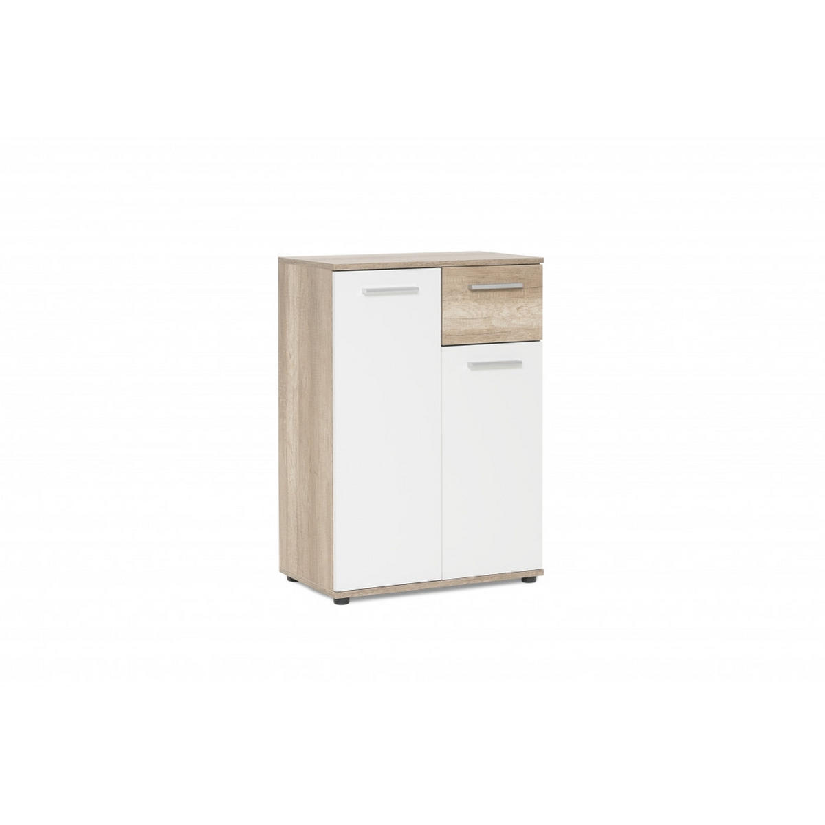 KOMMODE Jacky 60/85/35 cm Eiche Sonoma Sägerau - Sonoma Eiche, Holzwerkstoff (60/85/35cm) - Finori GmbH