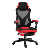 GAMING stol 63/58/112-122 cm z nastavljivo višino, naslonom do 135° in izvlečnim naslonom za noge, Črna - črna, umetna masa (63/122/58cm) - Redom