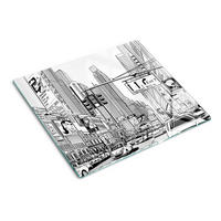 GLASPLATTE 60x52 cm Straßen von New York - Schwarz, Glas (60/0.4/52cm) - TULUP