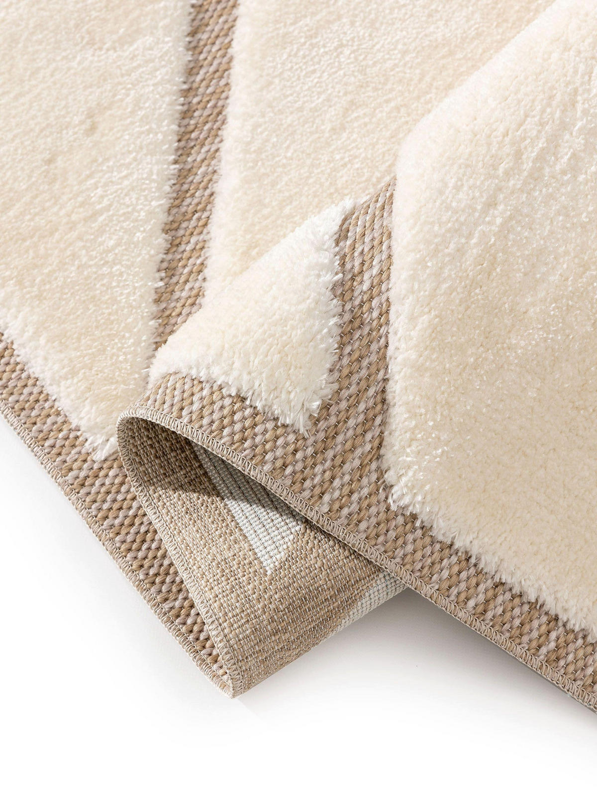 TEPPICH Elvy Cream/Beige 120x170 cm - Creme, Kunststoff (120/170cm) - benuta