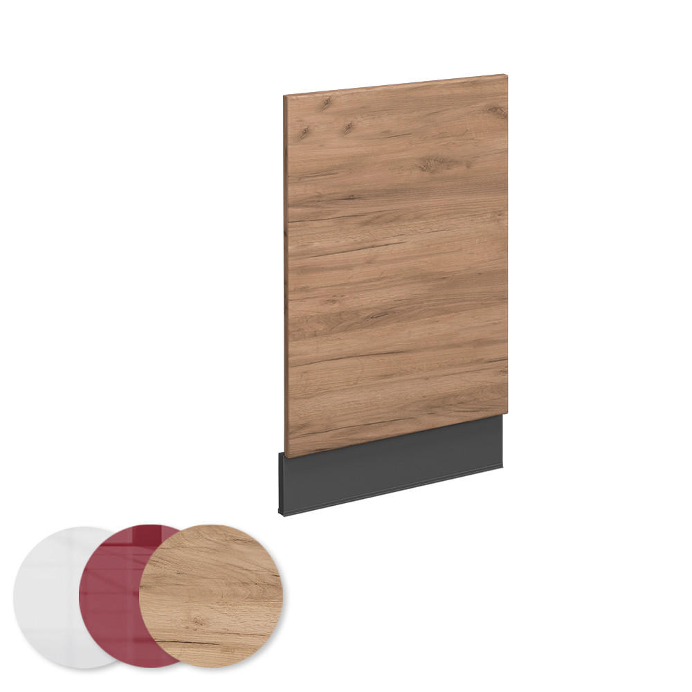 FRONTBLENDE Fame-Line Goldkraft Eiche 45 cm ohne AP - Honigeiche/Anthrazit, Holzwerkstoff (45/67.4/1.6cm) - Vicco