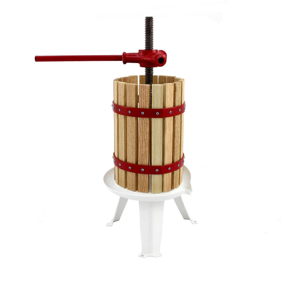 OBSTPRESSE KuKoo 6 Liter - Dunkelrot, Metall (28/60/28cm) - Kukoo