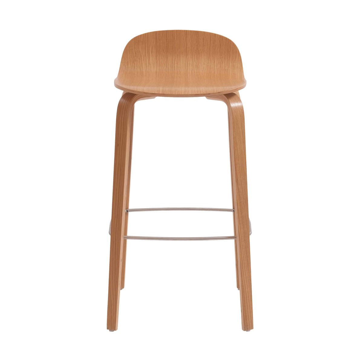BARHOCKER, Braun - Braun, Holz (40/80/38cm) - Oviala