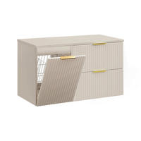 WASCHTISCHUNTERSCHRANK 100.8cm Adriel Grün - Beige, Holzwerkstoff (100.8/59/46cm) - Petits-meubles
