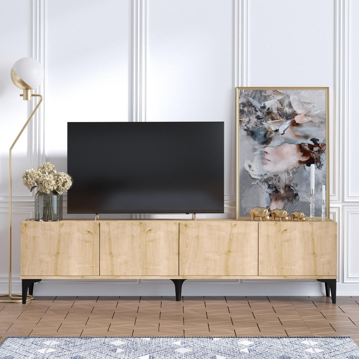 TV-MÖBEL nora beige - Beige, Holz (35/50/180cm) - Habitat Garten