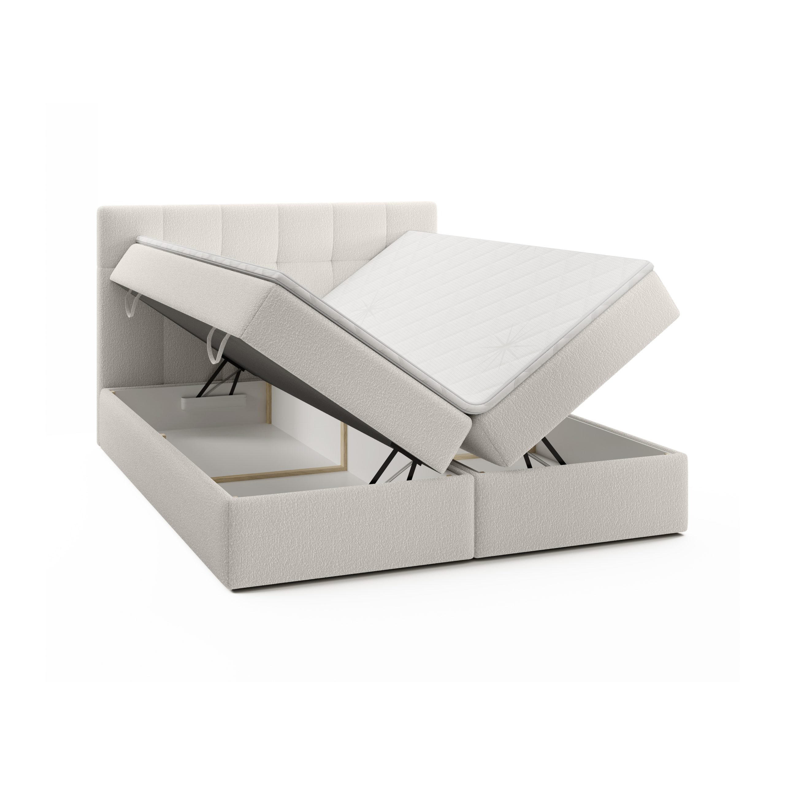 Thumbnail - Fedve Doppelbett, Creme, Textil, 180x200 cm, Schlafzimmer, Betten, Boxspringbetten