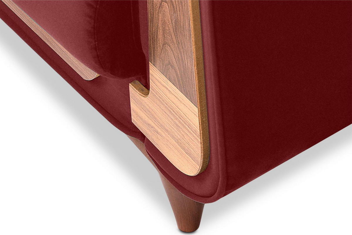 SESSEL GUSTAVO mit Armlehnen, braun - Dunkelbraun/Braun, Holz/Holzwerkstoff (83/95/92cm) - KONSIMO®