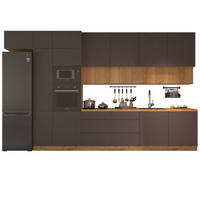 KÜCHENZEILE 400 cm - Langen KL4-M400 in Grau / Artisan Eiche - Eiche Artisan/Grau, Holz (400/248/58cm)