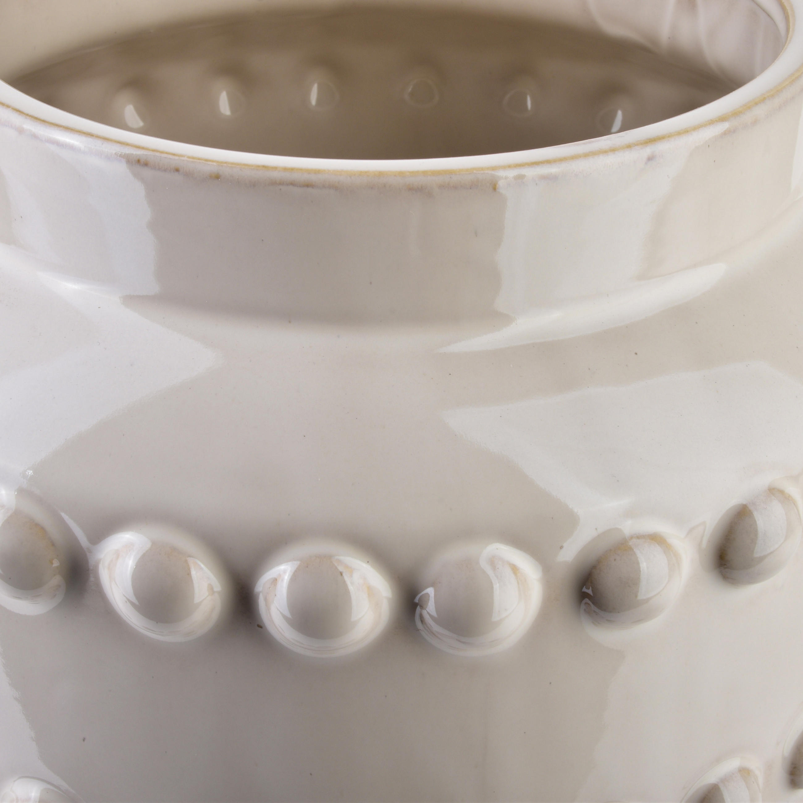 VASE Migliore Beige 25/25/22.5 cm Keramik - Beige, Keramik (22.5cm) - Mondex