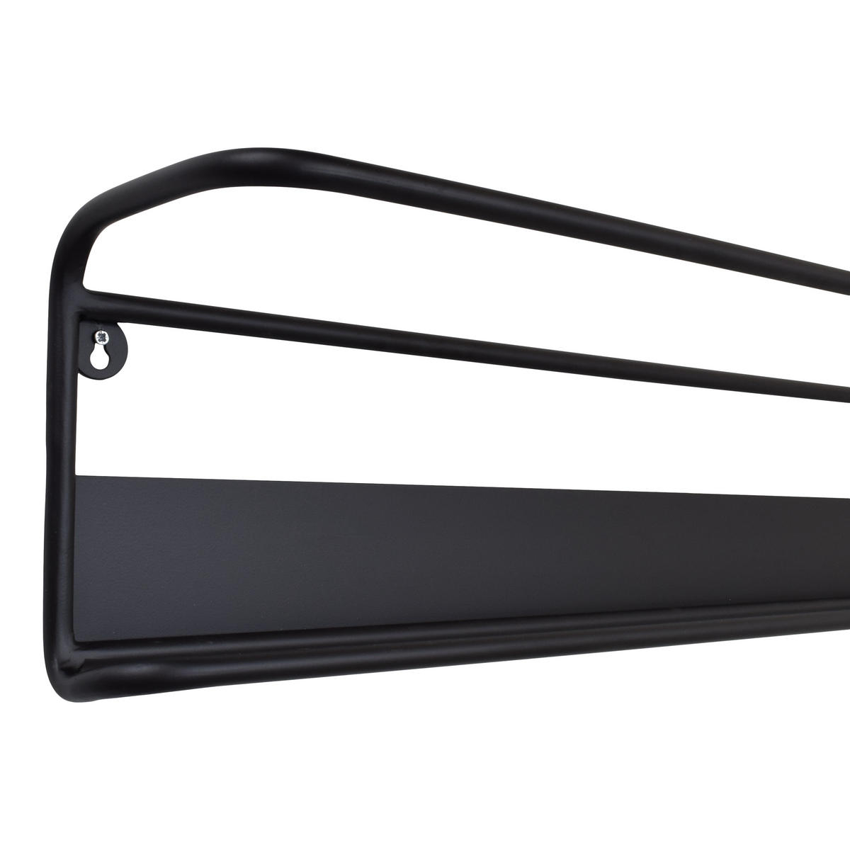 SCHUHABLAGE Phil Schwarz - Schwarz, Metall (70/15/20cm) - LOFT42