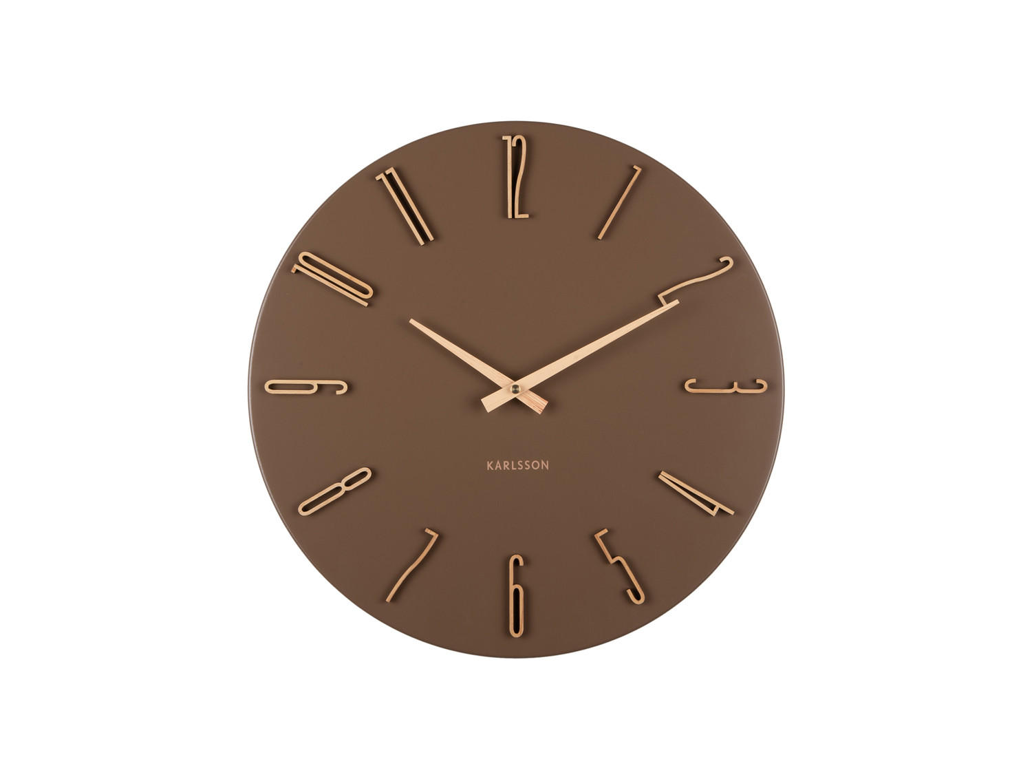 WANDUHR Esmerado Braun 2.1/40/40 cm - Braun, Metall (40/40/2.1cm) - Karlsson