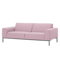 3-SITZER SOFA - Webstoff - Rosa, Textil (205/77/93cm) - home24