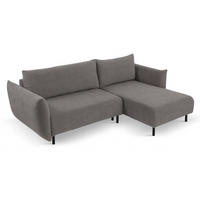 ECKSOFA Grau DELI Mit Schlaffunktion Rechts - Grau, Textil (171/257cm) - Sepro Meble