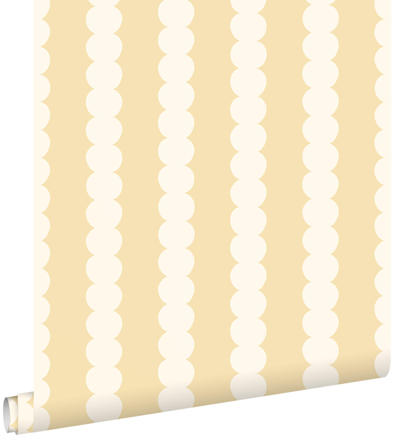 TAPETE grafisches Muster 0.53 x 10.05 m - Gelb, Papier (53/1000cm) - ESTAhome